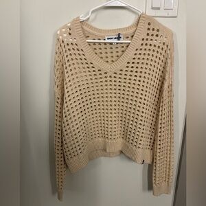 NWOT DKNY Cream V-Neck Women's Sweater